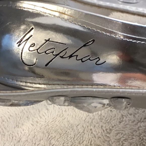 Silver Slip Ons With Bling by Metaphor - Picture 7 of 7